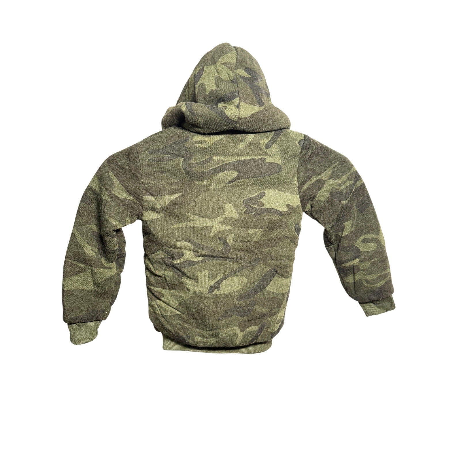 Coney Island Boy's Camo Sherpa-Lined Zip-Up Hoodie Size 5/6