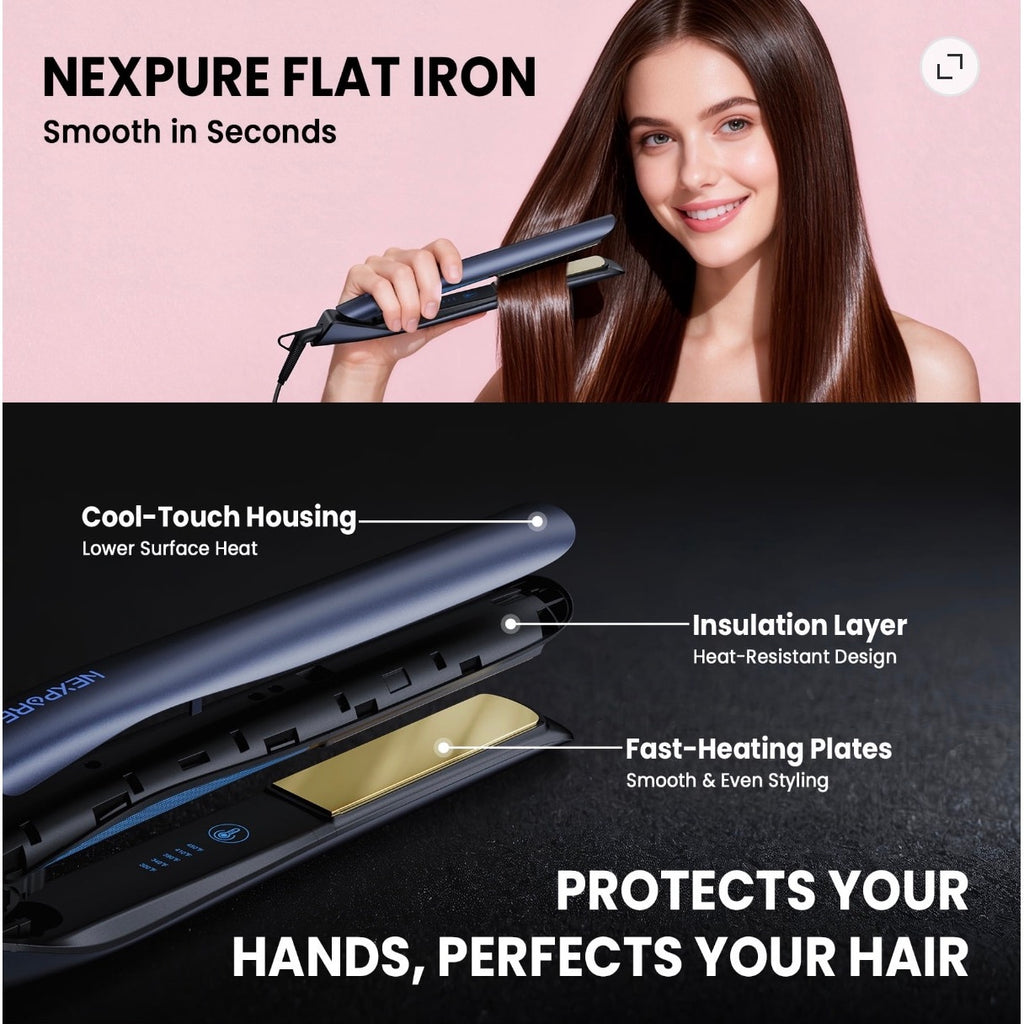 NEW Nexpure Pro 1" Hair Straightener & Curler