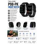 Tikland P98-PK Smart Watch with 1.96-inch pink display, featuring a sleek design and digital interface.
