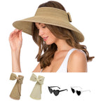 2 Beach Hats & 2 Sunglasses Pack