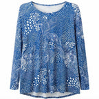 NEW Fantaslook Blue White Long Sleeve Tunic Top 2XL FREE Shipping