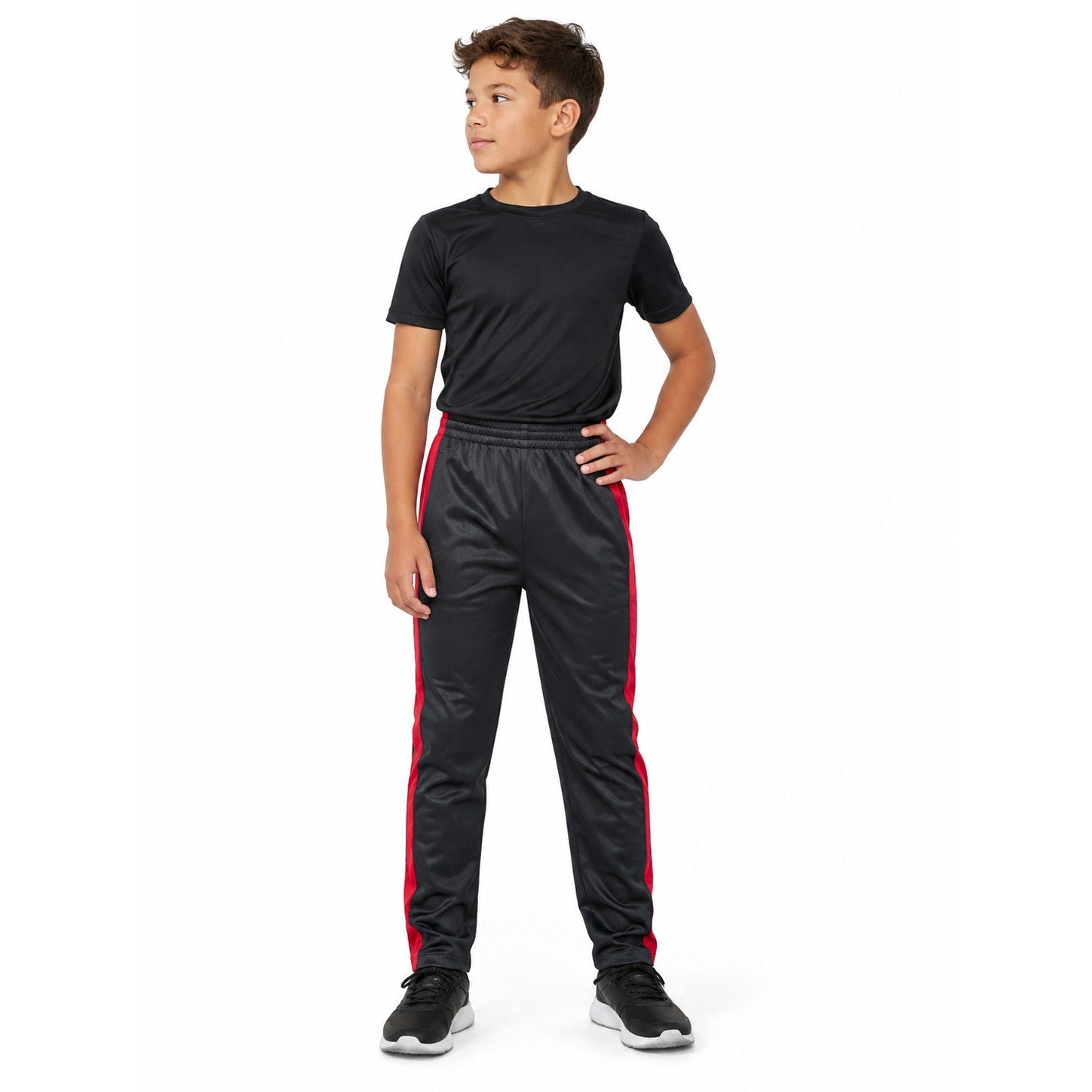 Southpole Boys Track Pants Black & Red Size L