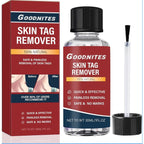 Goodnites Skin Tag Remover bottle, 30ml, with applicator tip, used for safe removal of skin tags.