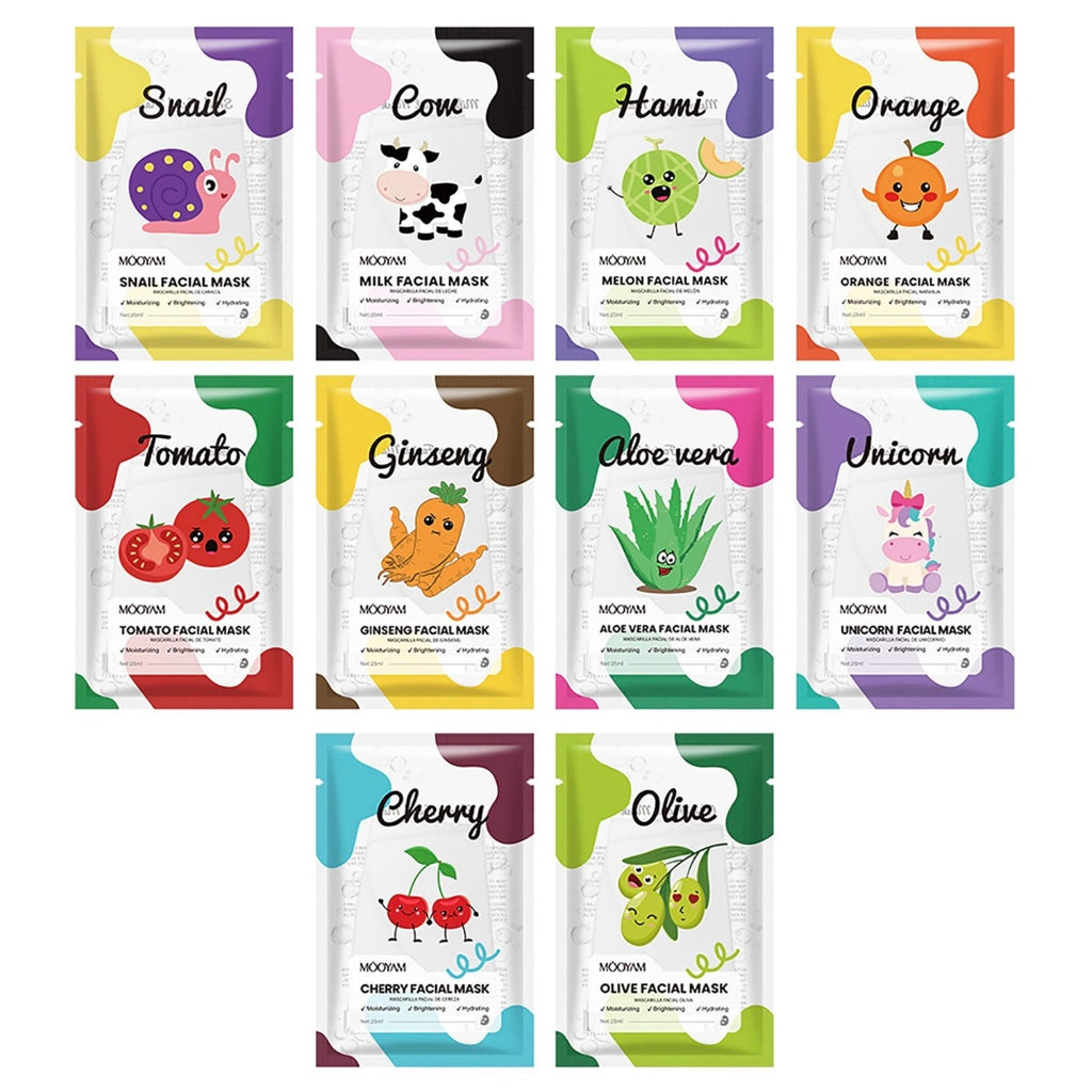 Mooyam Variety Korean Face Mask 10-Pack