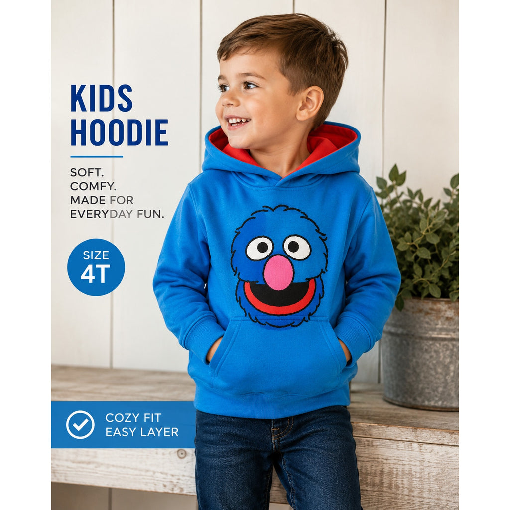Sesame Street Kids Cookie Monster Sweatshirt: Size 4T
