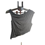 Prettygarden women's summer off-the-shoulder sleeveless crop top in size L, shown in a light, breathable fabric with a relaxed fit.
