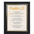 12x16 inch Psalms 23 art print on canvas with 16x20 mat, featuring elegant biblical verses and decorative design by Republic Mercantile