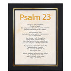 12x16 inch Psalms 23 art print on canvas with 16x20 mat, featuring elegant biblical verses and decorative design by Republic Mercantile