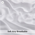 OVZME 30x30 inch White Curtains for Rods