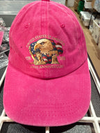 Pink 250th USA Anniversary ladies ball cap by Republic Mercantile featuring embroidered logo and adjustable strap.