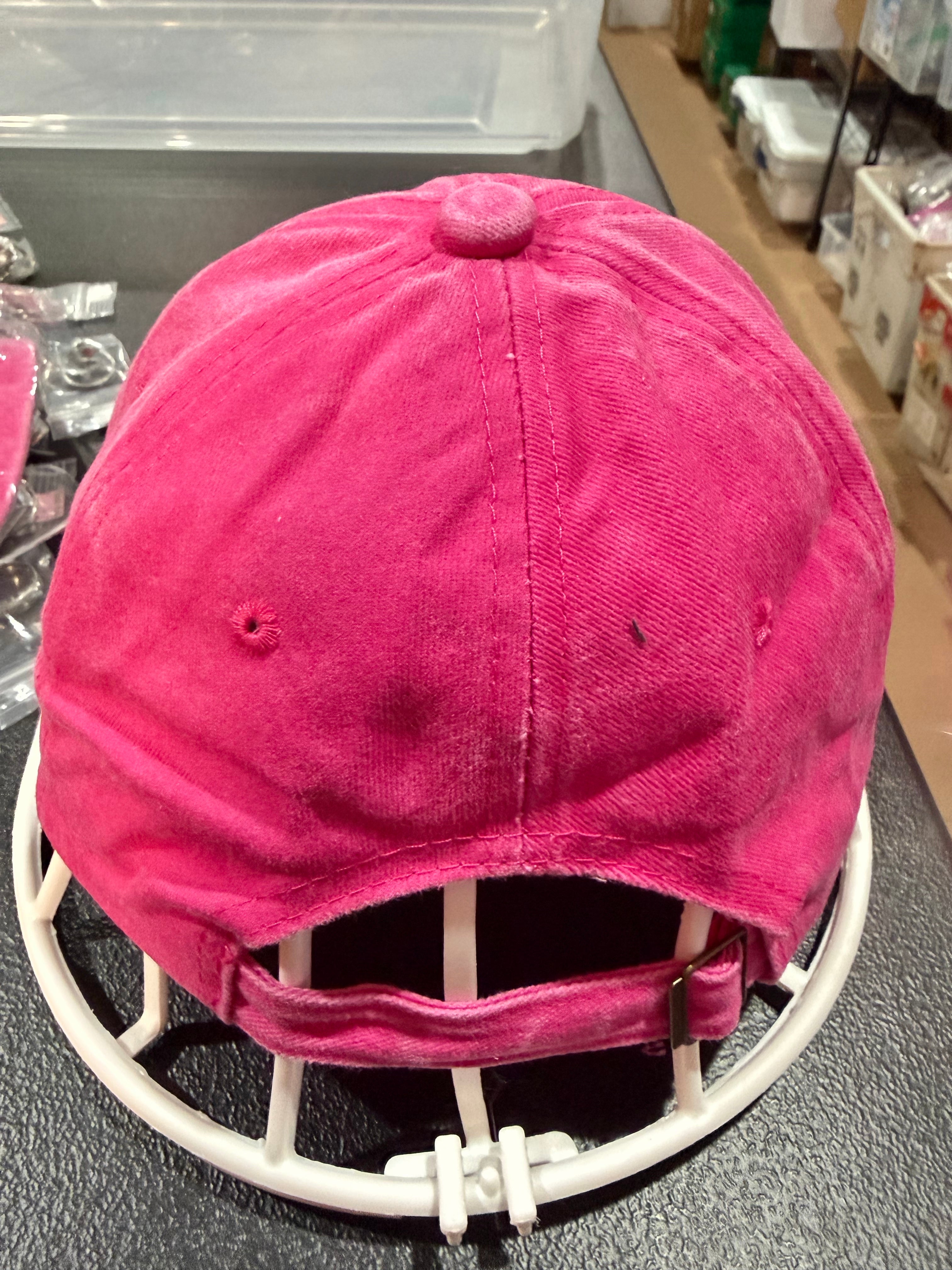 Pink 250th USA Anniversary ladies ball cap by Republic Mercantile, featuring embroidered commemorative design and adjustable strap.