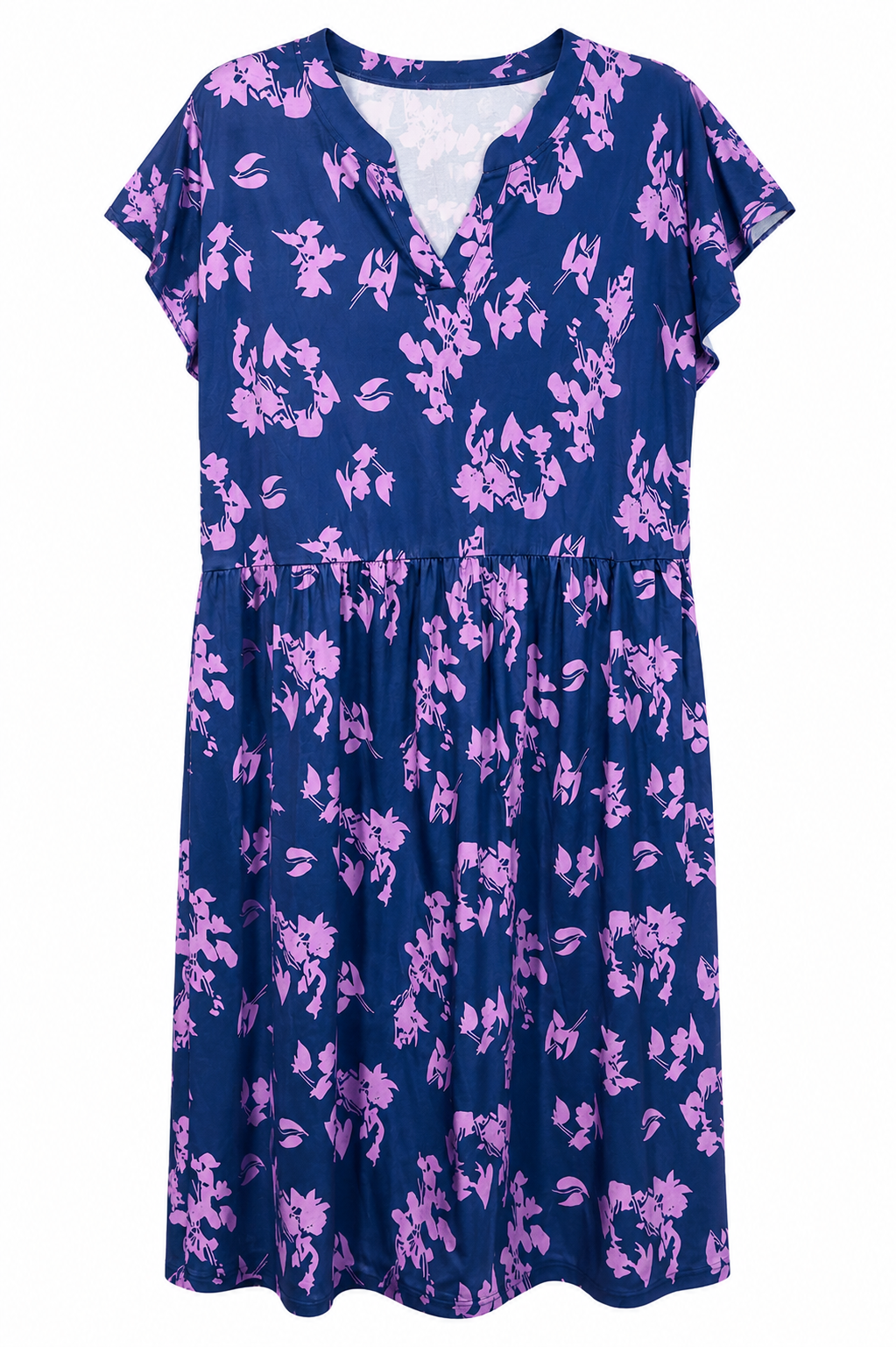Fantaslook floral short sleeve dress in size 3X, featuring a vibrant floral pattern and a comfortable, stylish fit.