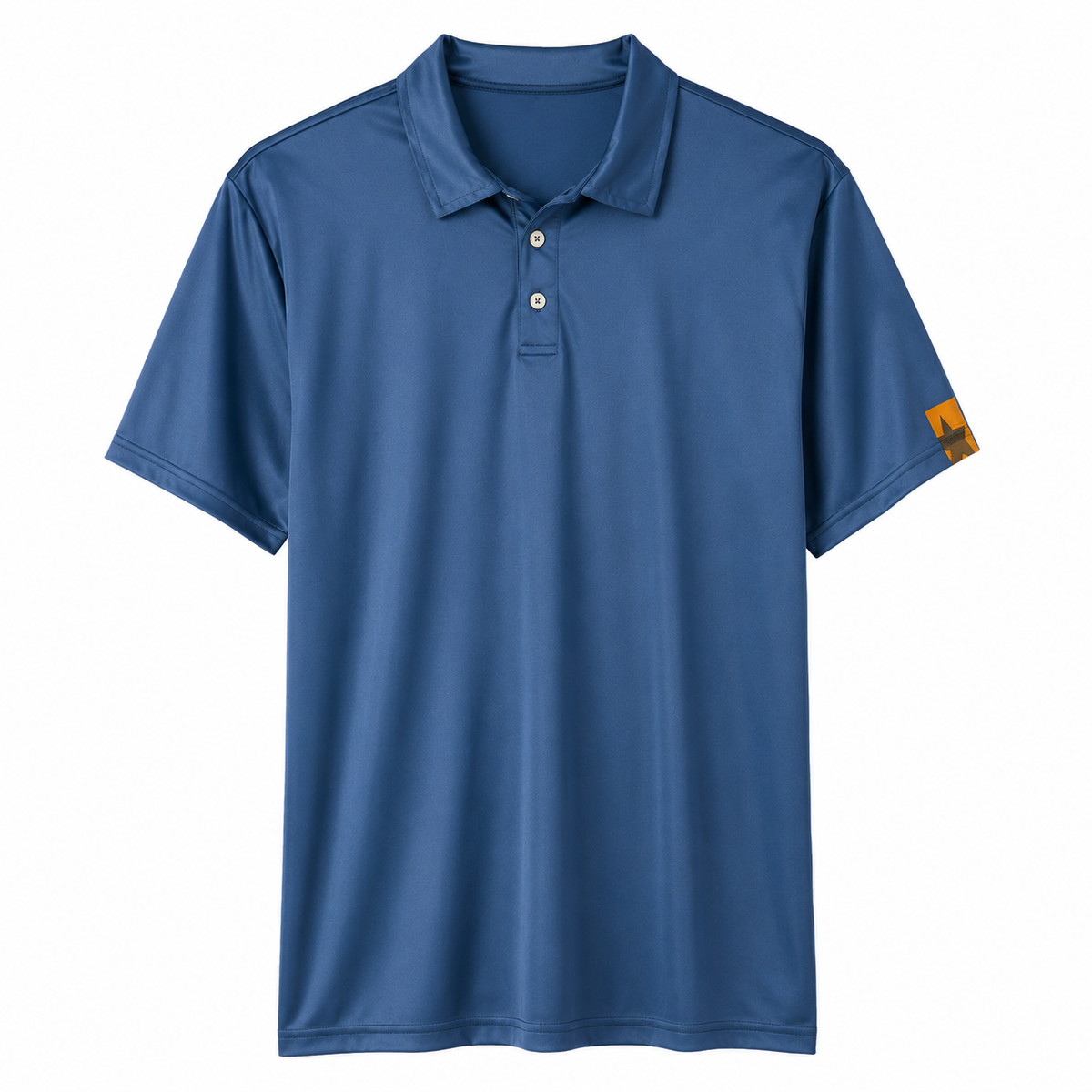 Men's blue airflow polo shirt in XXL size by Republic Mercantile, featuring a classic polo collar and breathable fabric.