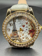 Republic Mercantile Eiffel Tower-themed ladies watch strap band with Paris design, featuring a stylish and elegant accessory for women.