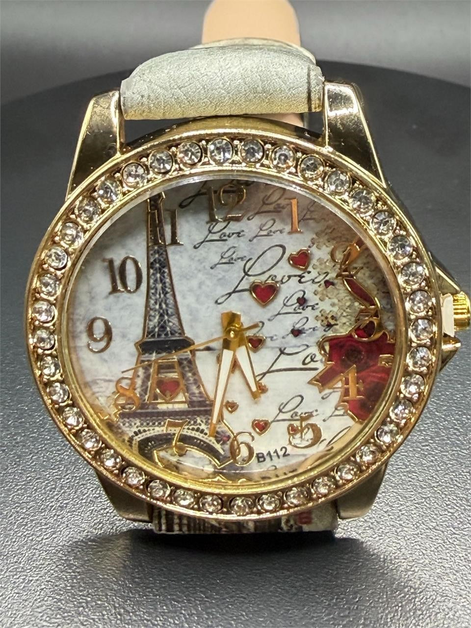 Republic Mercantile Eiffel Tower-themed ladies watch strap band with Paris design, featuring a stylish and elegant accessory for women.