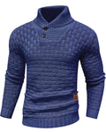 Zaitun Men's Turtleneck Sweater Shawl Collar Pullover Sweaters