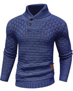 Zaitun Men's Turtleneck Sweater Shawl Collar Pullover Sweaters