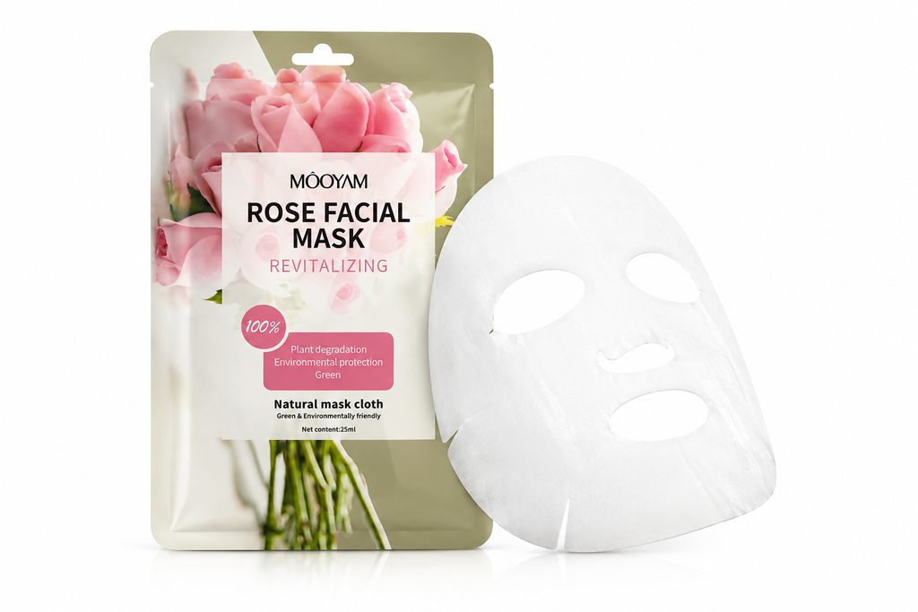 Mooyam Face Masks: Rose Sheet Masks, 10 Sheets