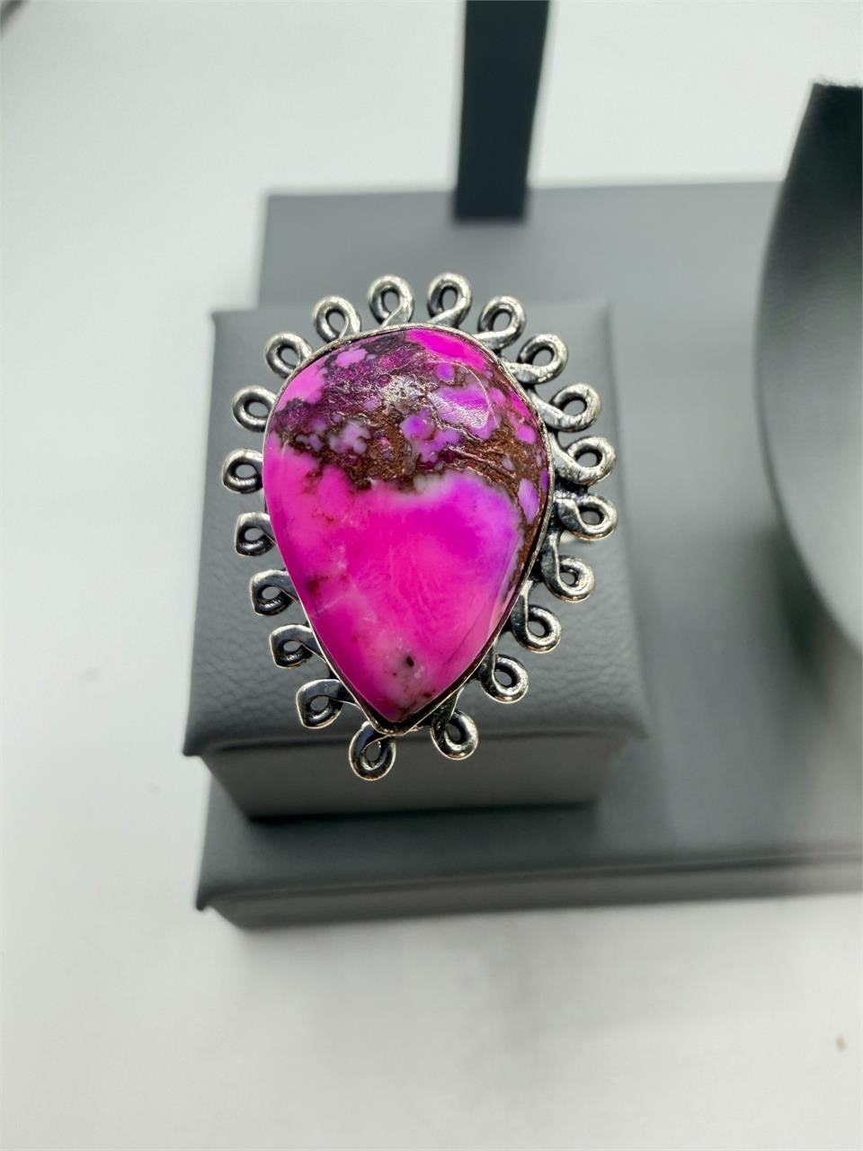 Sterling silver ladies ring in size 8.25 with a smooth band, crafted by Republic Mercantile.