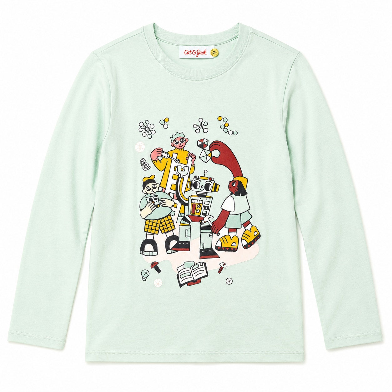 Cat & Jack Girls Long Sleeve Shirt Size 6/7