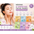 Mooyam Girl Life 6 Variety 12-Pack Facial Masks