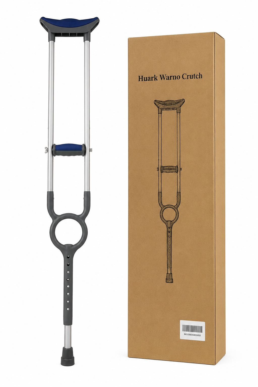 Single Aluminum Underarm Crutch NEW in box
