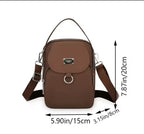 Women's single shoulder bag with multiple pockets and zippers by Jingpin, featuring a stylish design and functional storage.