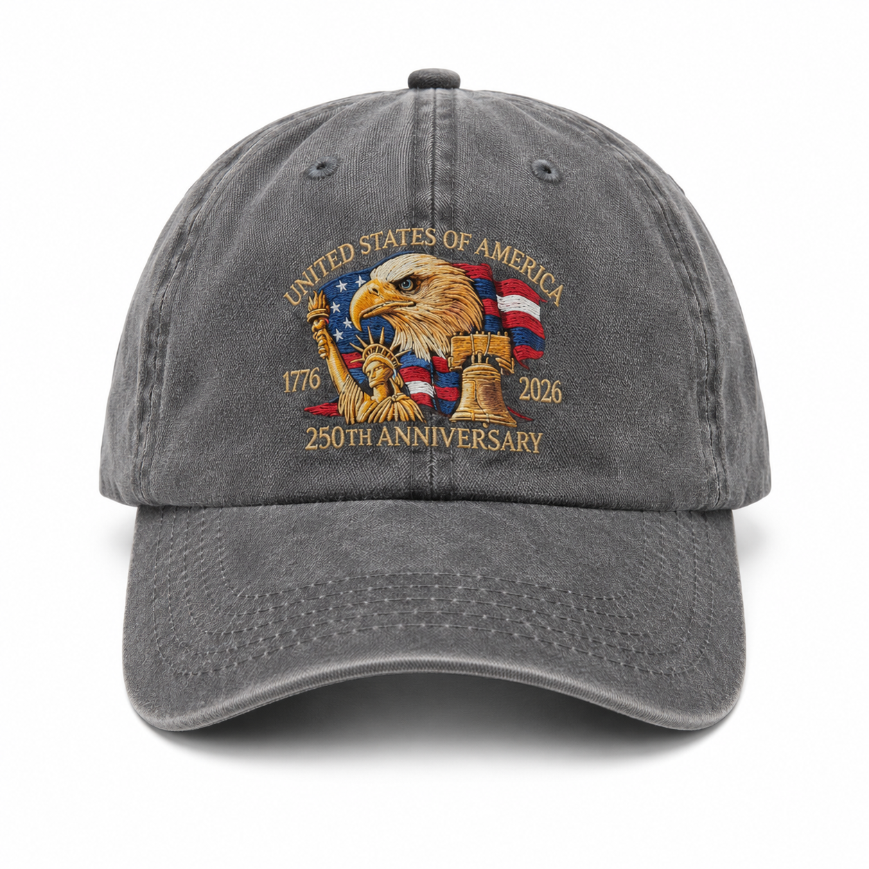 NEW Soft Cloth Cap 250th Anniversary - Gray