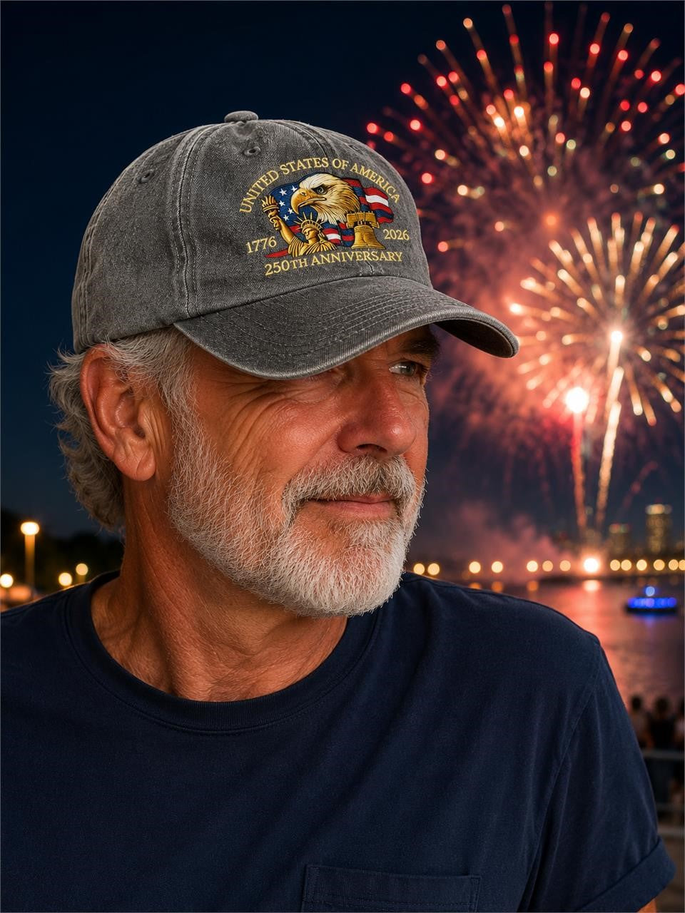 NEW Soft Cloth Cap 250th Anniversary - Gray