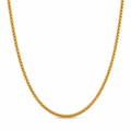 Gold tone chain necklace, 17 inches long with an elegant design, from Republic Mercantile.