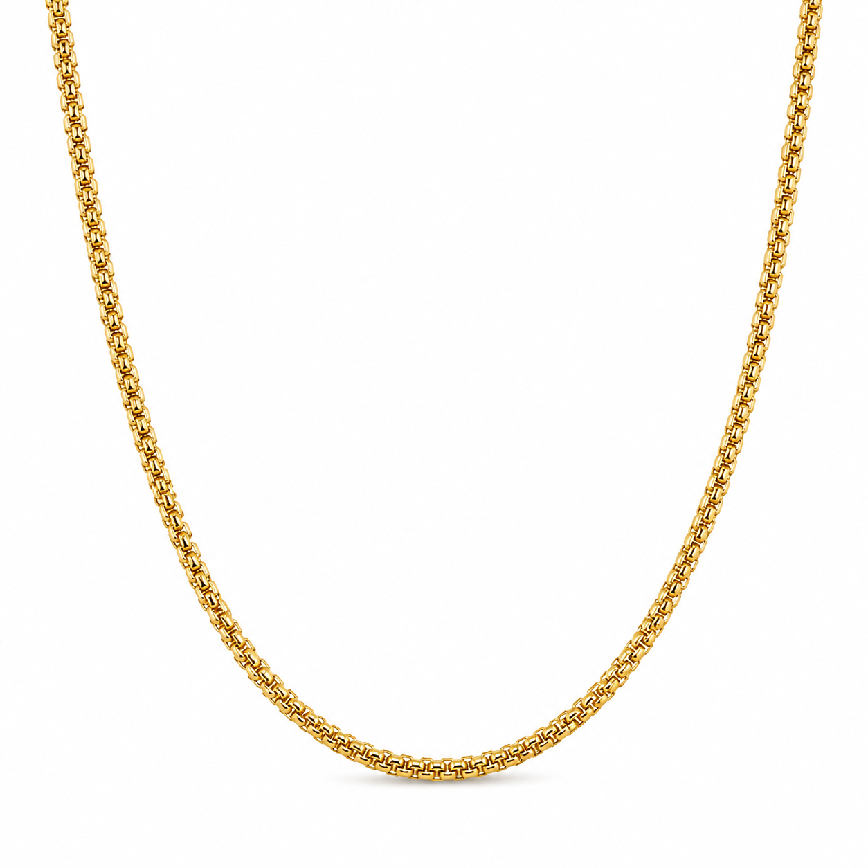NEW Elegant 17" Gold Tone Chain Necklace