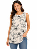 Fantaslook pleated summer tank top in size L, lightweight sleeveless top with pleated details, casual and breathable for warm weather.