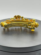 Ornate floral hair barrette by Republic Mercantile featuring detailed metalwork and decorative floral design.
