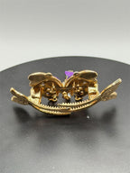 Ornate purple butterfly hair barrette from Republic Mercantile featuring detailed metalwork and vibrant purple accents.