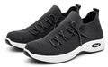 Men's black slip-on sport mesh shoes by Republic Mercantile, size 10, with breathable mesh uppers and athletic style.