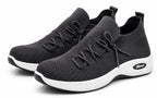 Men's black slip-on sport mesh shoes by Republic Mercantile, size 10, with breathable mesh uppers and athletic style.