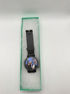 Men's black "Trump Fight" dial watch with black case and band by Republic Mercantile showing the watch face and strap details.