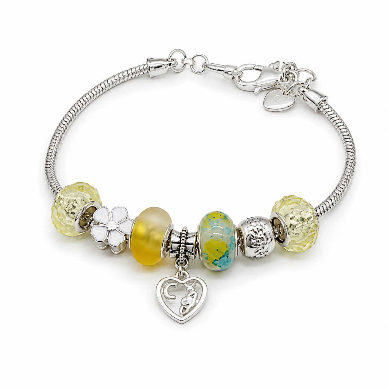 "Divine Designs" Handmade Beads & Charms Bracelet