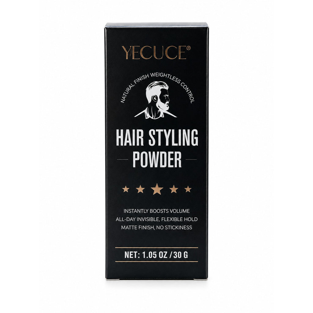 Yecuce Hair Styling Power volume powder in a 1.05 oz container, designed to boost hair volume and add texture.