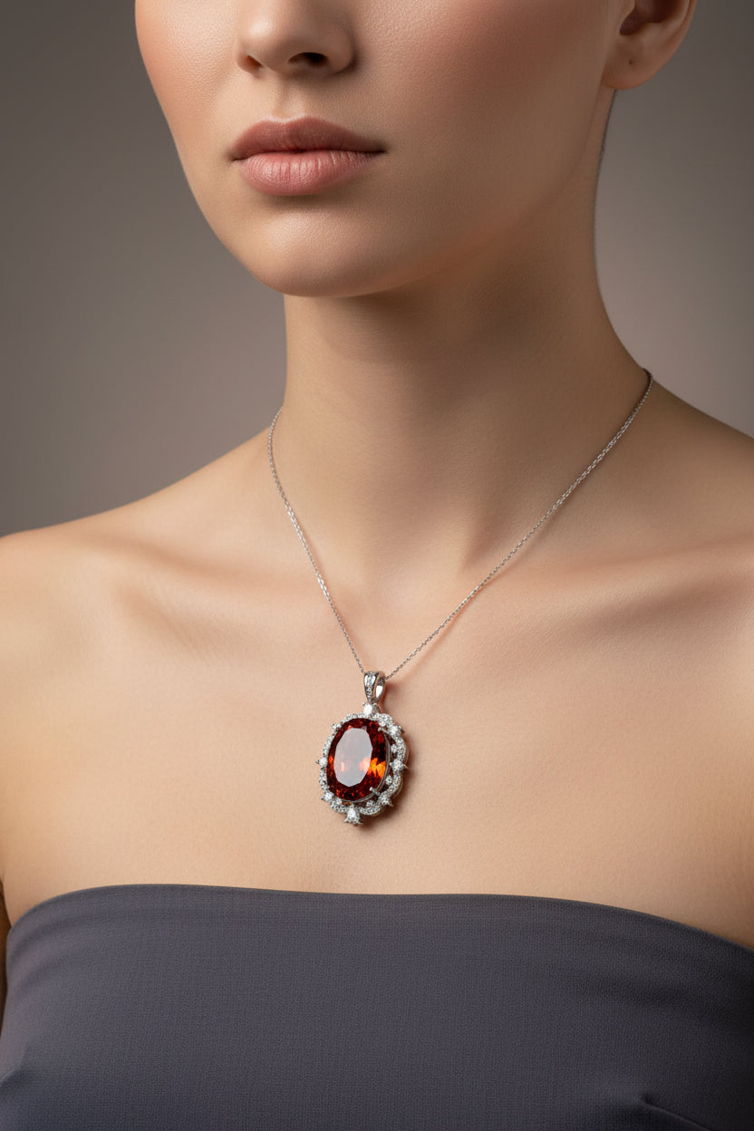 Beautiful & Large Crystal Gemstone Pendant