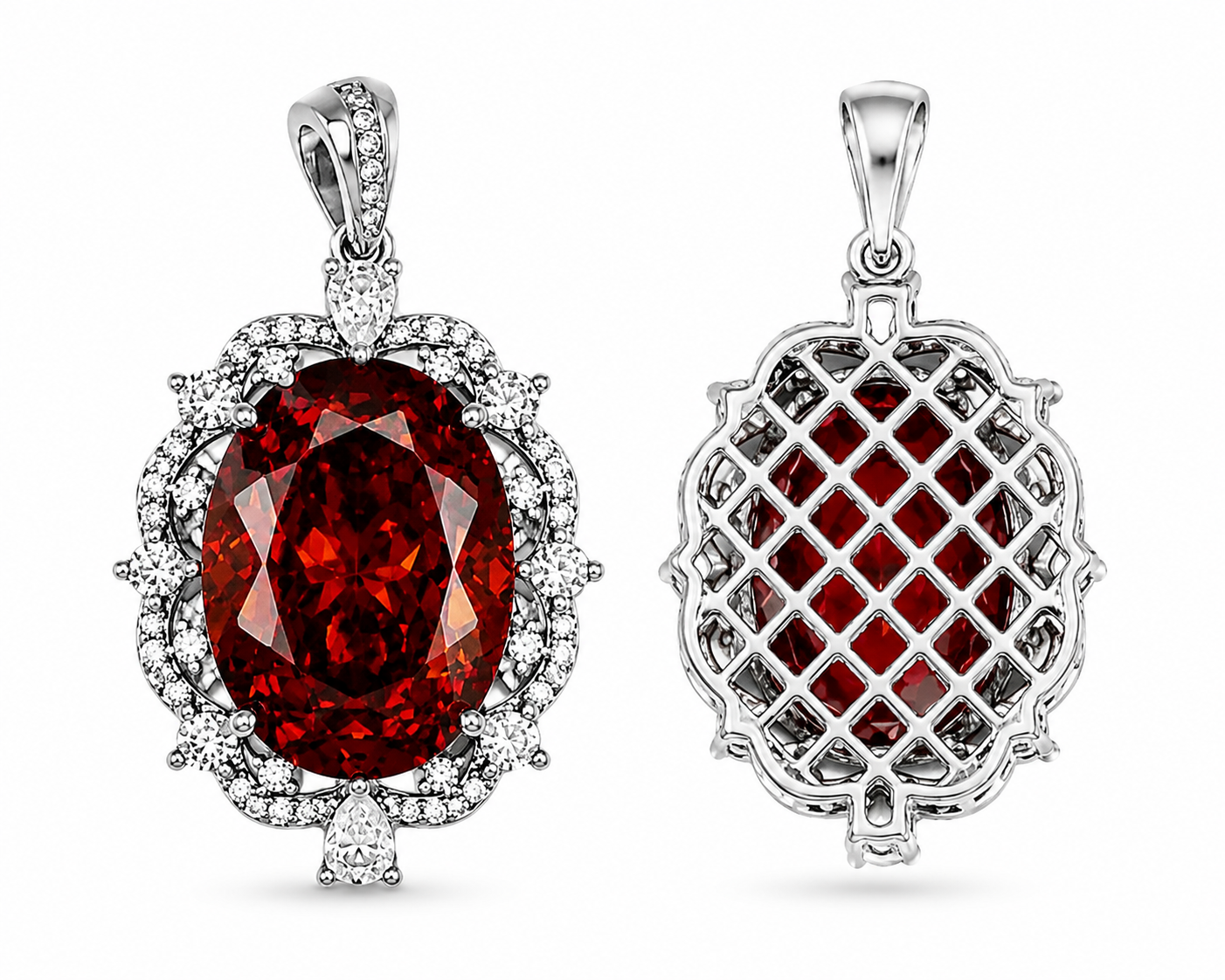 Beautiful & Large Crystal Gemstone Pendant