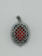 Large crystal gemstone pendant from Republic Mercantile featuring a vibrant, polished gemstone set in a silver-toned pendant.