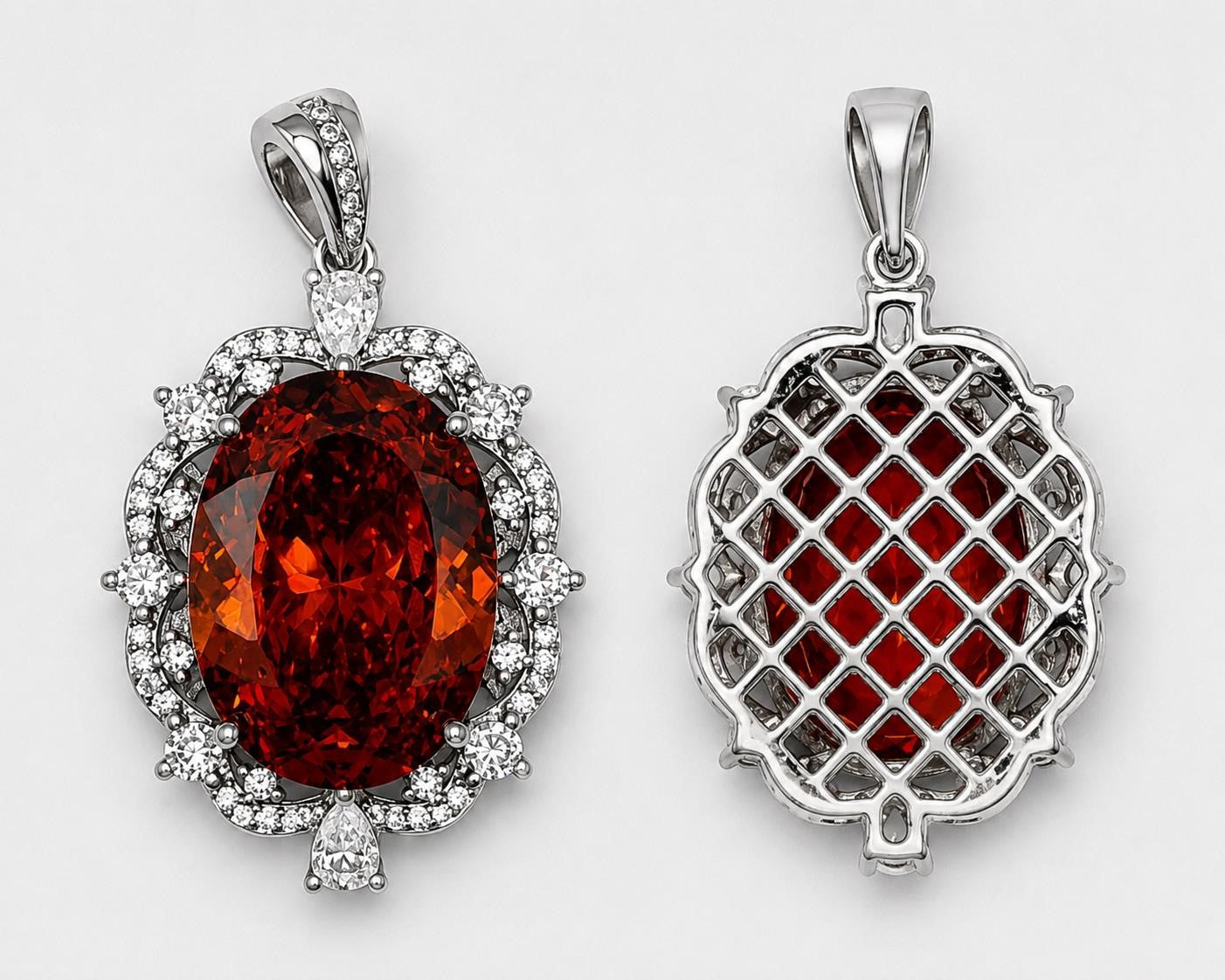 Beautiful & Large Crystal Gemstone Pendant