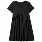 Wellsize Bobeau Black V-Neck Midi Dress 2XL