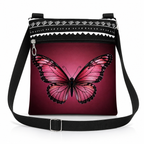 Republic Mercantile crossbody bag with adjustable strap, measuring 7.5" x 9.5", featuring a stylish and functional design.