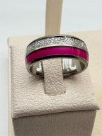 Ladies bi-metal ring in size 8 featuring a sleek design, crafted by Republic Mercantile, shown on a neutral background.