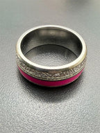 Ladies bi-metal ring in size 8 with gold and silver tones, featuring a sleek, modern design from Republic Mercantile.