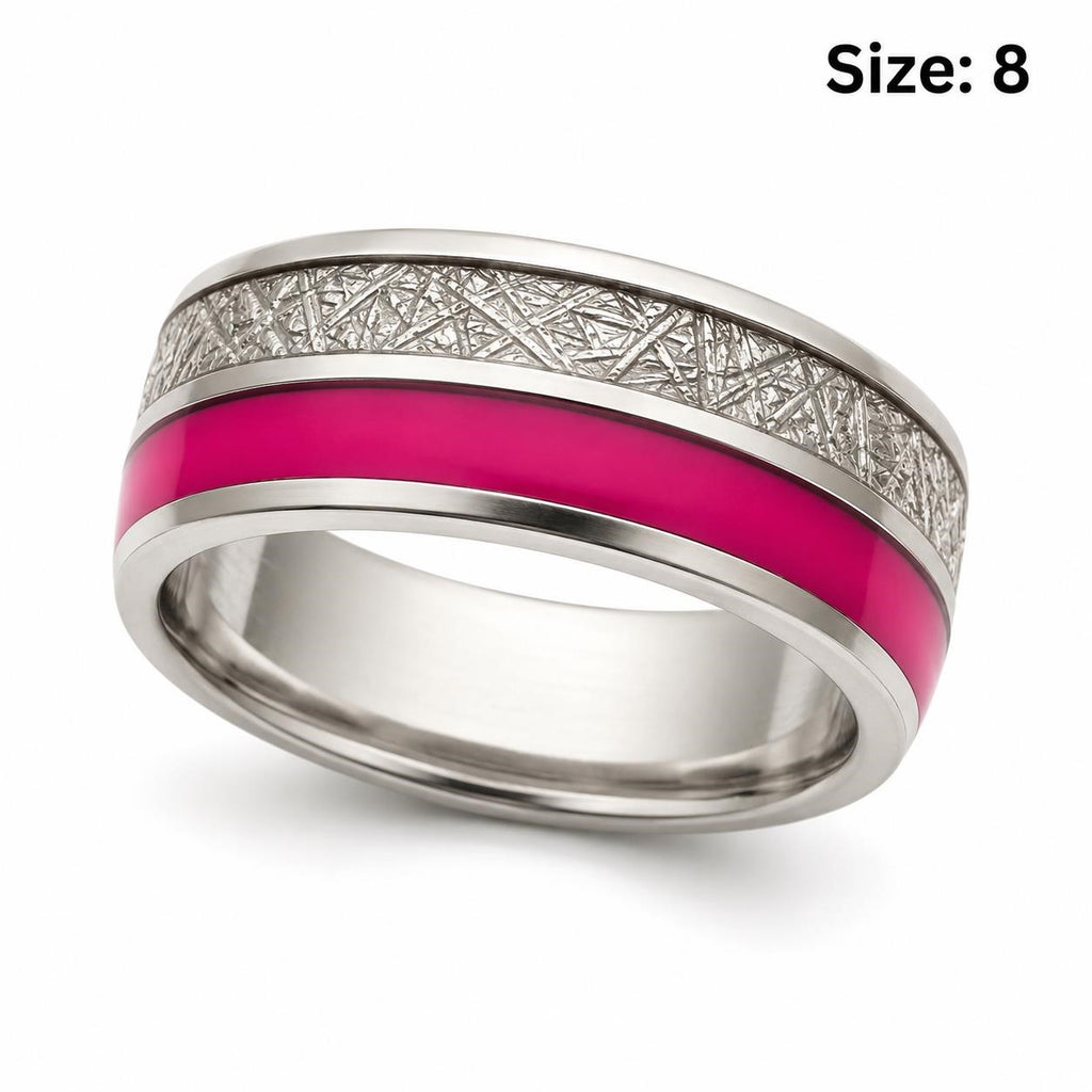 Ladies bi-metal ring in size 8 with a sleek design, featuring mixed metal tones from Republic Mercantile.
