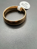 Men's rose gold stainless steel ring in size 12 with a sleek, polished finish, featuring a modern design by Republic Mercantile.