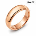 Men's rose gold stainless steel ring in size 12 with a smooth, polished finish, stylish jewelry by Republic Mercantile